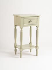 Scottish Everlastings Ltd Moss Green Side Table with Drawer - Image 2 of 3