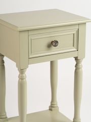 Scottish Everlastings Ltd Moss Green Side Table with Drawer - Image 3 of 3