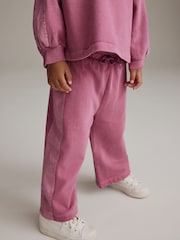 Purple Long Sleeve Top And Wide Leg 100% Cotton Trousers Set (3mths-7yrs) - Image 5 of 8