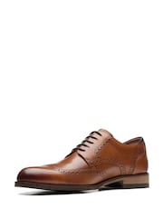 Clarks Natural Standard Fit (G) British Craft Arlo Lace Shoes - Image 4 of 7