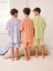 Več pastelnih linearnih Character - Kratke pižame 3 paket (3-16let) - Slika 3 iz 10