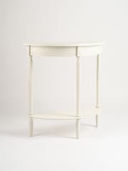 Scottish Everlastings Ltd Ivory Half Round Table - Image 2 of 3