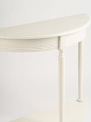 Scottish Everlastings Ltd Ivory Half Round Table - Image 3 of 3