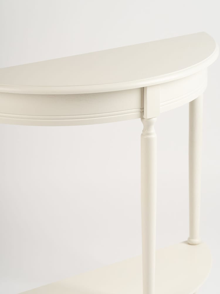 Scottish Everlastings Ltd Ivory Half Round Table - Image 3 of 3