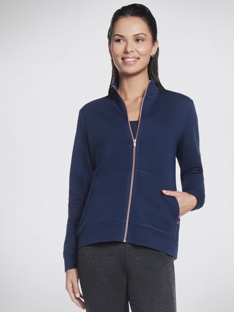 Skechers Blue The Hoodless Hoodie Gowalk Everywhere Jacket - Image 1 of 4