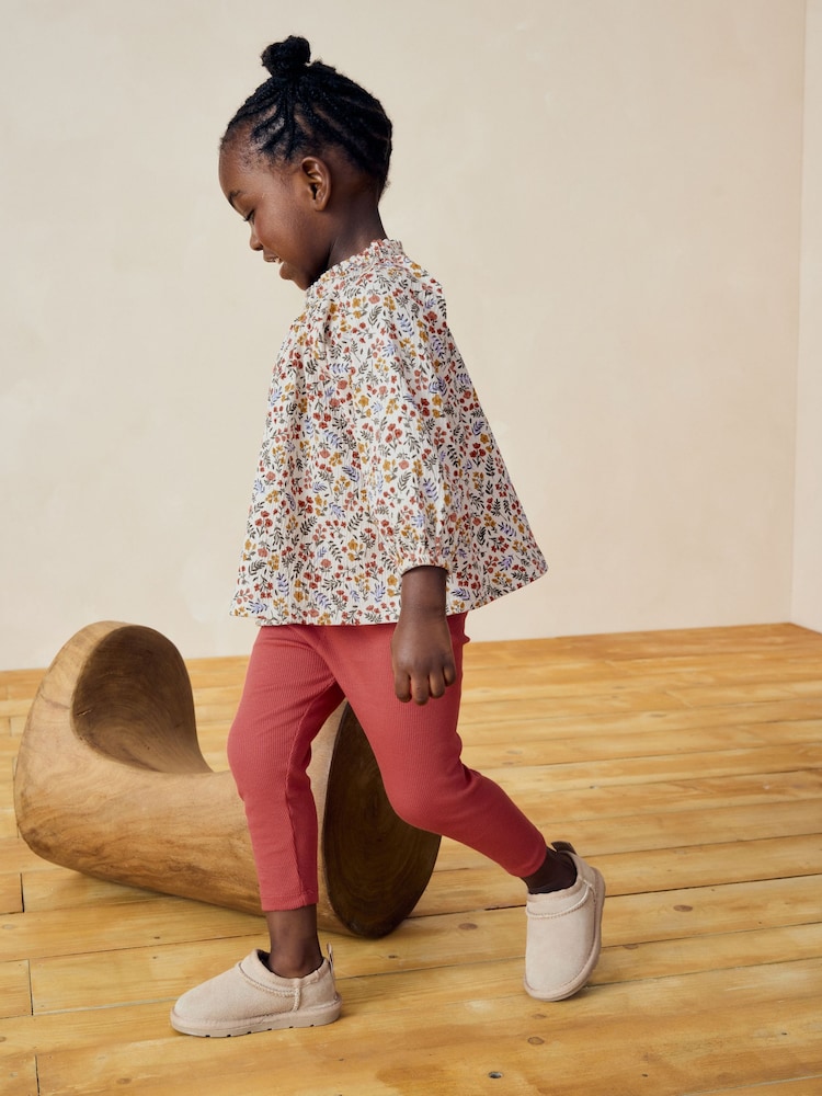 Orange Floral Blouse And Leggings Set (3mths-7yrs) - Image 3 of 8
