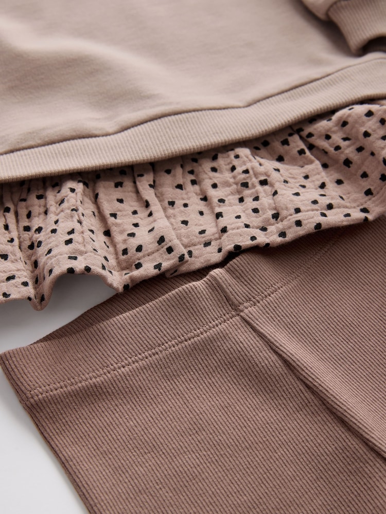 Rosa neutro - Conjunto de top de manga larga y leggings (3 meses-7 años) - Imagen 7 de 7 Rosa neutro - Conjunto de top de manga larga y leggings (3 meses-7 años) - Imagen 7 de 7