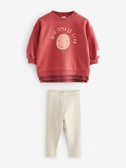 Red Smile Character Long Sleeve Top and Leggings Set (3mths-6yrs) - Image 5 of 7