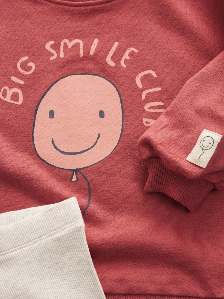 Red Smile Character Long Sleeve Top and Leggings Set (3mths-6yrs) - Image 7 of 7