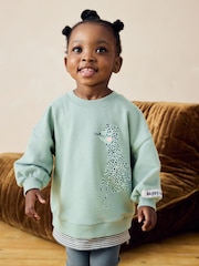 Green Leopard Character Long Sleeve Top and Leggings Set (3mths-7yrs) - Image 4 of 7