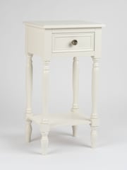 Scottish Everlastings Ltd Ivory Side Table with Drawer - Image 2 of 3