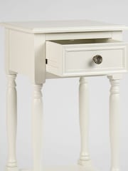 Scottish Everlastings Ltd Ivory Side Table with Drawer - Image 3 of 3