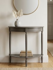 Scottish Everlastings Ltd Olive Brown Half Round Table - Image 1 of 3
