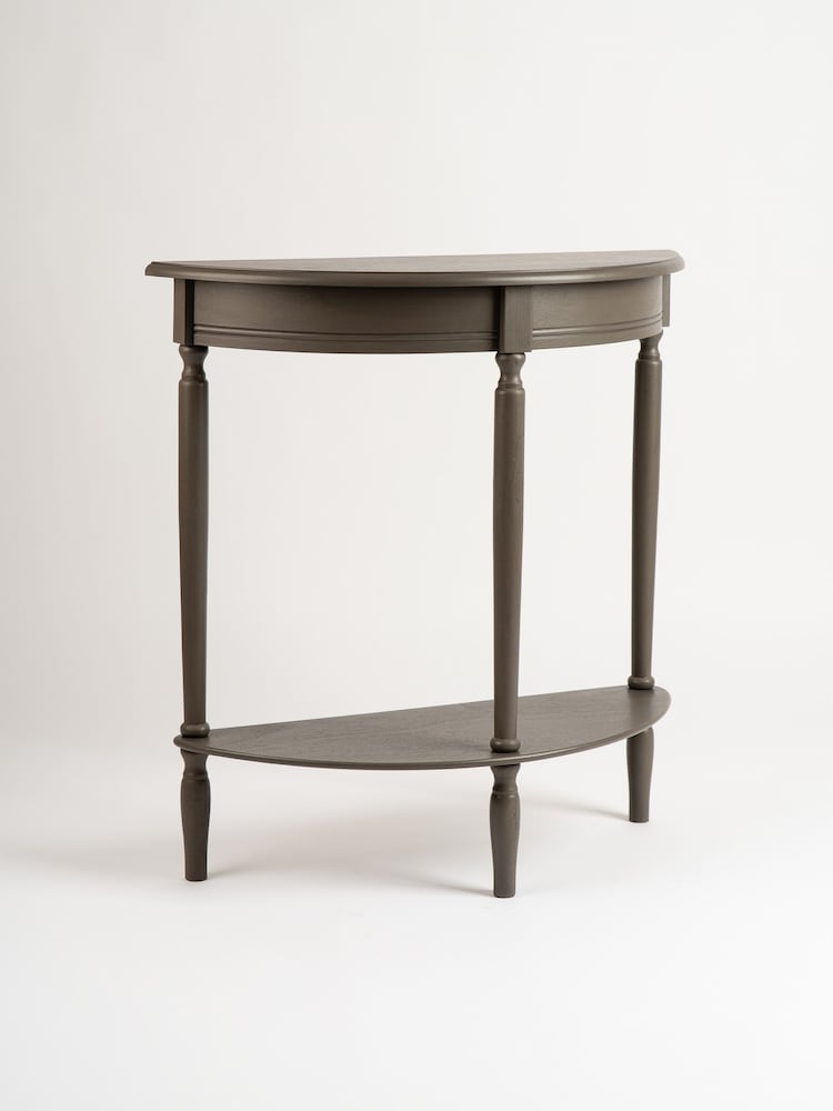Scottish Everlastings Ltd Olive Brown Half Round Table - Image 2 of 3