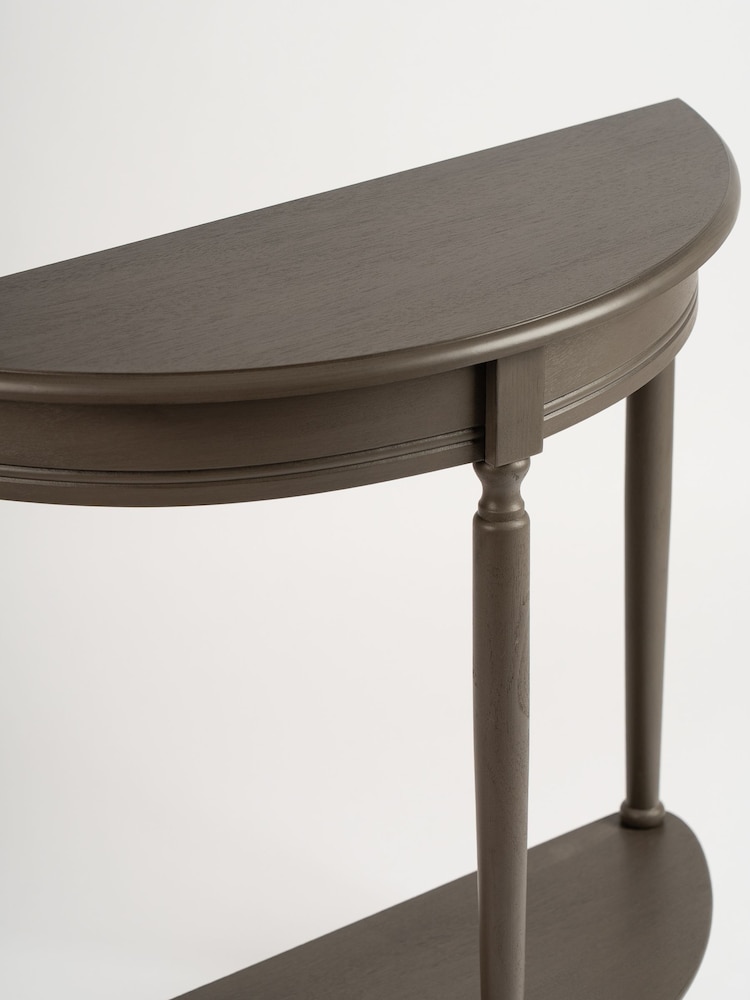 Scottish Everlastings Ltd Olive Brown Half Round Table - Image 3 of 3