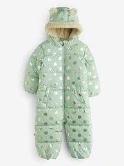 Metino zelena - odporen na dež Folija pikčast; pikast Snowsuit (3mths-7yrs) - Slika 1 iz 5