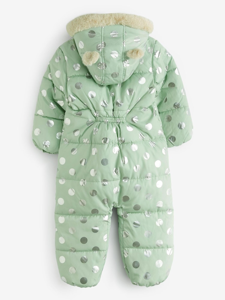Metino zelena - odporen na dež Folija pikčast; pikast Snowsuit (3mths-7yrs) - Slika 2 iz 5