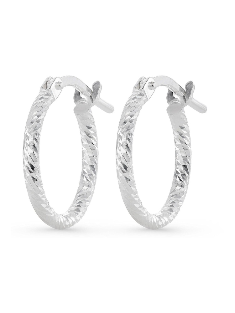 Beaverbrooks Sterling Silver Hoop Earrings - Image 1 of 4