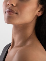 Beaverbrooks Sterling Silver Hoop Earrings - Image 3 of 4