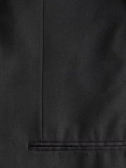 Black Slim Fit Tuxedo Suit Jacket - Image 7 of 9