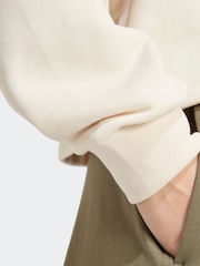 adidas Originals White Essential 100% Cotton Sweatshirt - Image 6 of 7