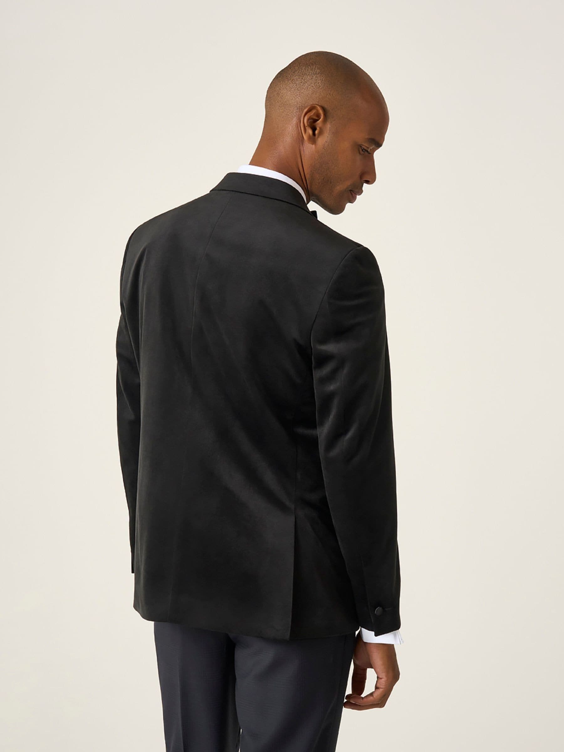 Buy Skopes Black Tailored Fit Jive Velvet Jacket from the Next UK