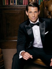 Skopes Black Tailored Fit Jive Velvet Jacket - Image 3 of 9