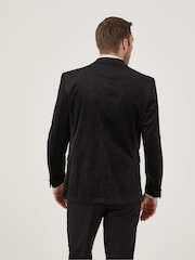 Skopes Black Tailored Fit Jive Velvet Jacket - Image 5 of 9