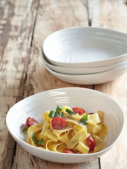 Portmeirion Set of 4 White Pasta Bowls - Image 1 of 2