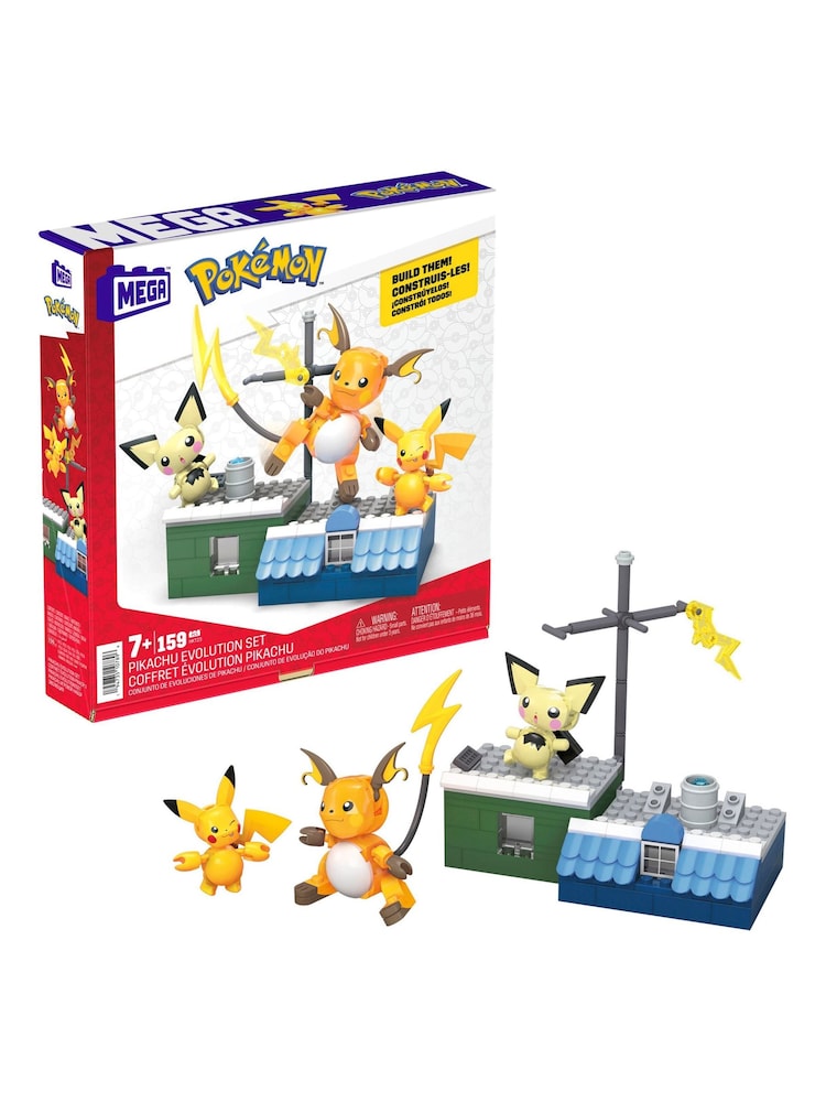 Mega Construx Pokemon Pikachu Evolution Set - Image 1 of 3