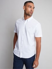 Threadbare White Oxford Short Sleeve Shirt - Image 1 of 4