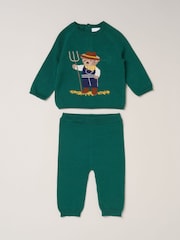 Grün - Rock-A-Bye Baby Boutique True Knit Jumper and Leggings Set - Bild 1 von 5