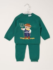 Grün - Rock-A-Bye Baby Boutique True Knit Jumper and Leggings Set - Bild 2 von 5