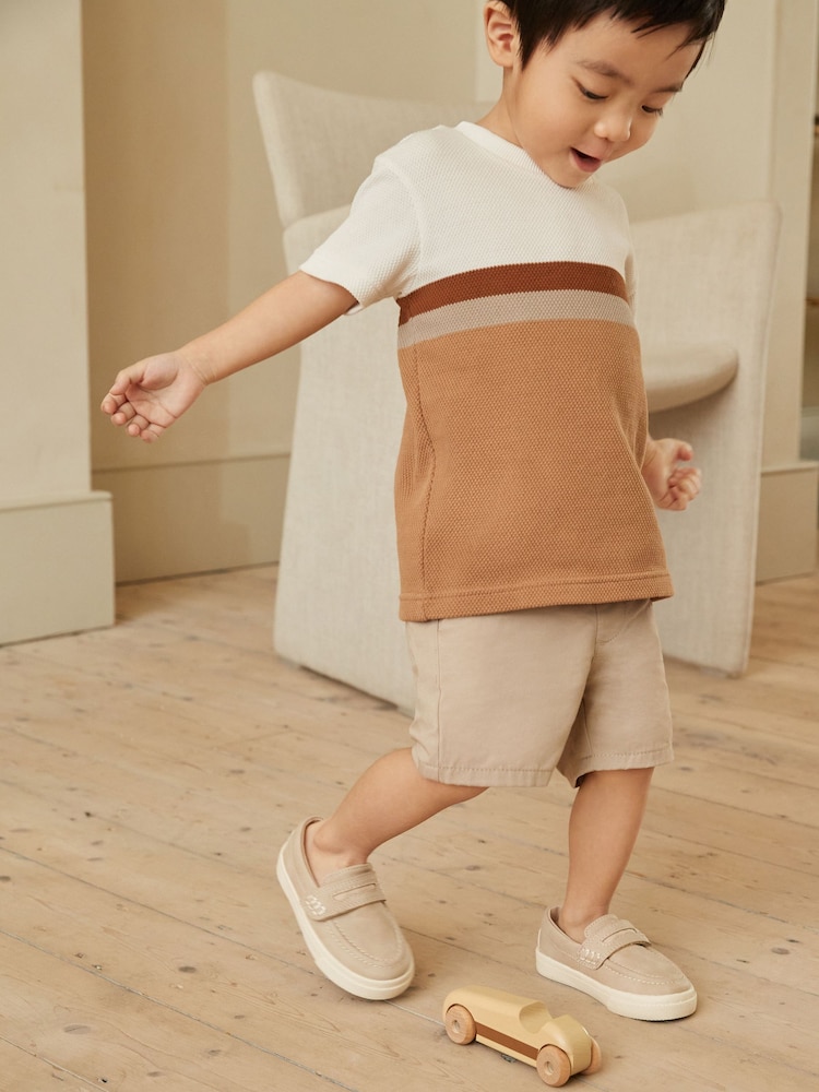 Stone Neutral Standard Fit (F) Penny Loafers - Image 2 of 8