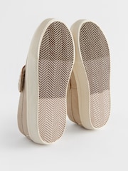 Stone Neutral Standard Fit (F) Penny Loafers - Image 6 of 8