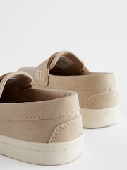 Stone Neutral Standard Fit (F) Penny Loafers - Image 7 of 8