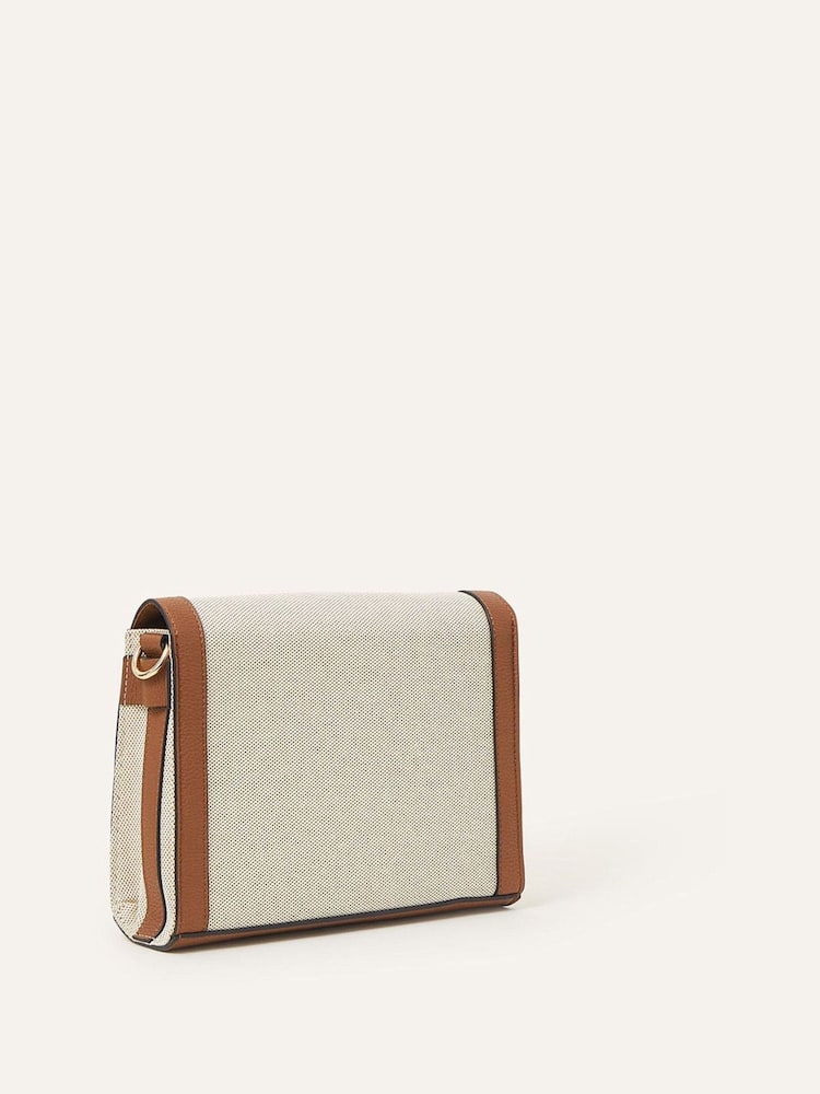 Accessorize Cream Webbing Cross-Body Bag - Image 2 of 2