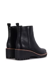 Linzi Black Greta Ankle Boots with Small Platform Heel - Image 4 of 4
