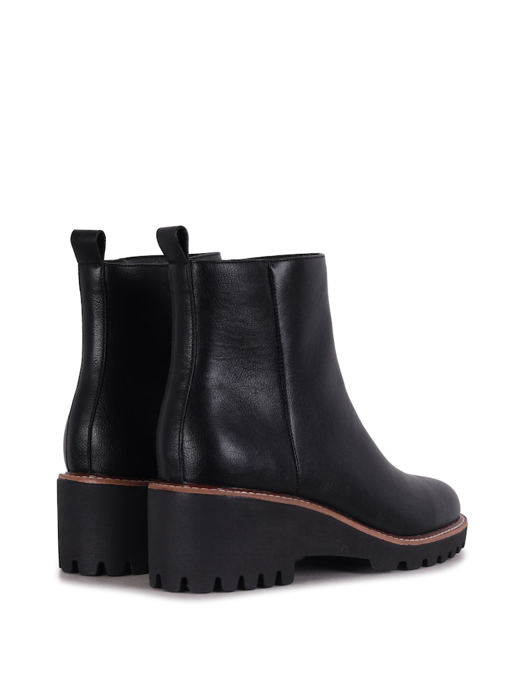 Linzi Black Greta Ankle Boots with Small Platform Heel - Image 4 of 4