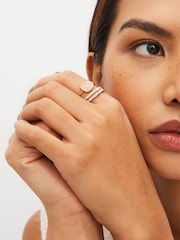 Gold Tone Semi Precious Stone Ring Pack Made With Recycled Zinc - Image 1 of 3