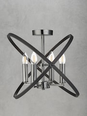 Searchlight Metal Eternity 4 Light Semi Flush Light Fitting - Image 2 of 3