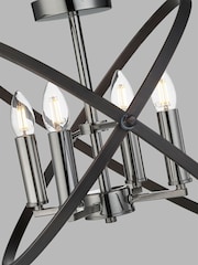 Searchlight Metal Eternity 4 Light Semi Flush Light Fitting - Image 3 of 3
