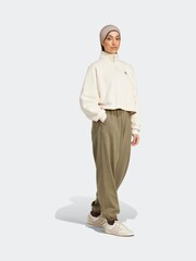 Зеленый - Спортивные брюки бойфренда из 100% хлопка adidas Original - Изображение 2 из 6