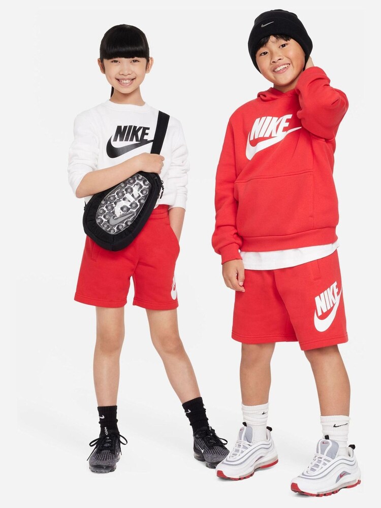 rdeča - Kratke hlače iz flisa Nike Club French Terry - Slika 7 iz 7