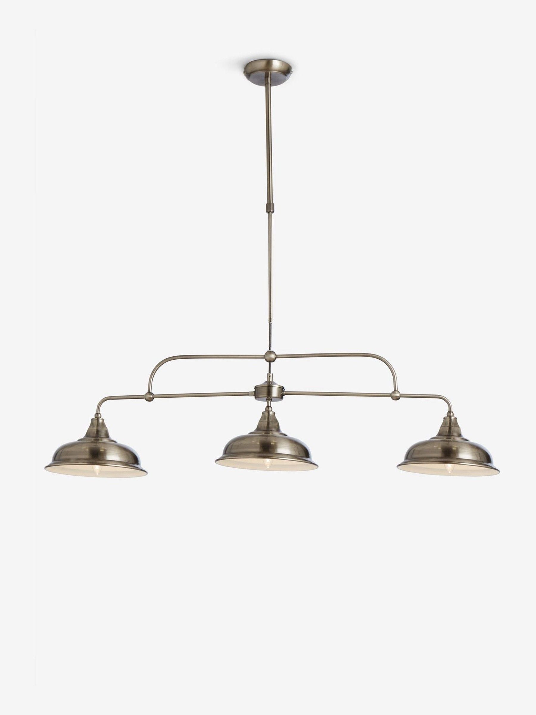 Oxford 3 light linear pendant top