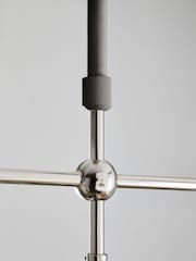 Pewter Grey Oxford 3 Light Linear Pendant - Image 6 of 8