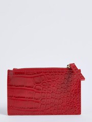 Red Zip Coin Purse Card Holder - Image 2 of 4