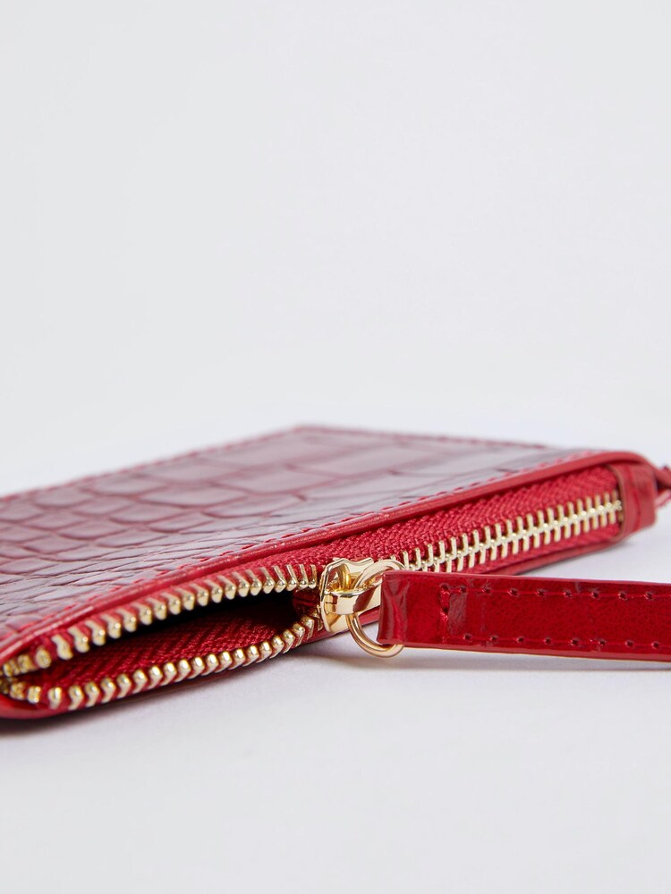 Red Zip Coin Purse Card Holder - Image 4 of 4
