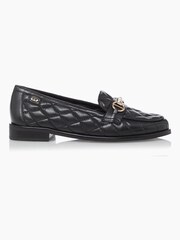 Dune London Black Games Quilted Snaffle Loafers - Image 3 of 5