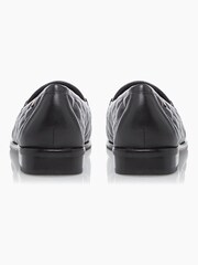 Dune London Black Games Quilted Snaffle Loafers - Image 5 of 5